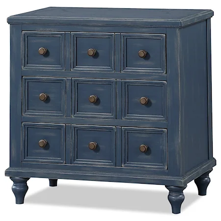 3 Drawer Apothecary Nightstand